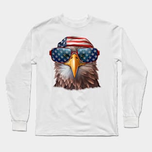 Cool American Eagle Portrait #1 Long Sleeve T-Shirt